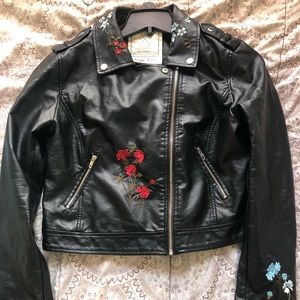 Faux leather jacket